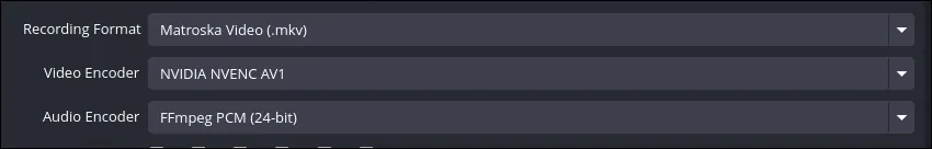 obs studio video output settings