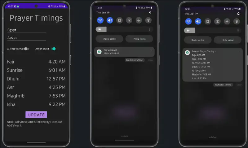 Islamic Prayer Timings for Android